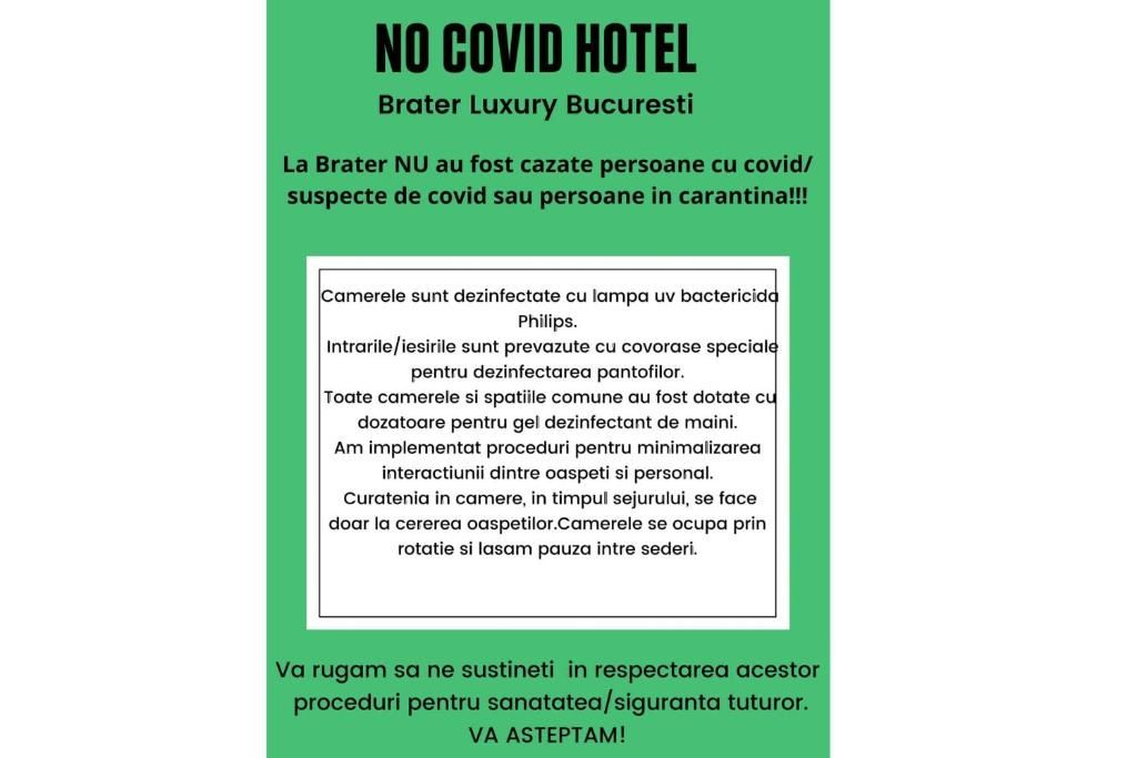 Отель Brater Luxury Бухарест